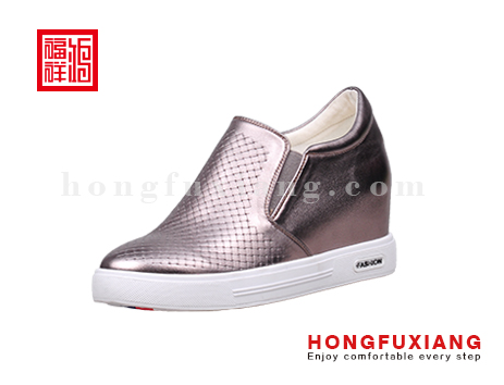 鴻福祥布鞋女鞋H1LX81074槍色青年鞋